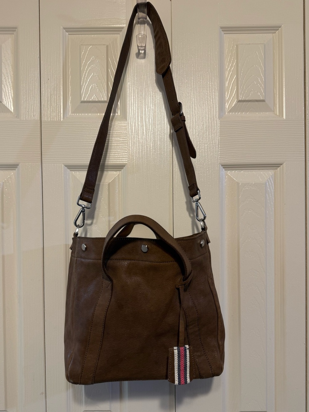 Madewell Stockholm Brown Leather Satchel  Crossbody Strap